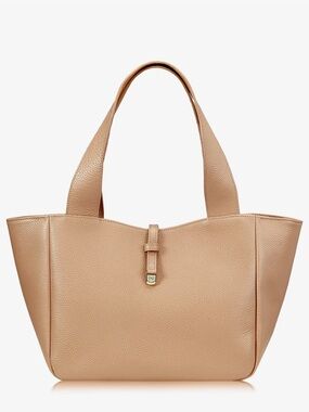 GiGi New York Pebbled Tote in Nude Tan - NWOT